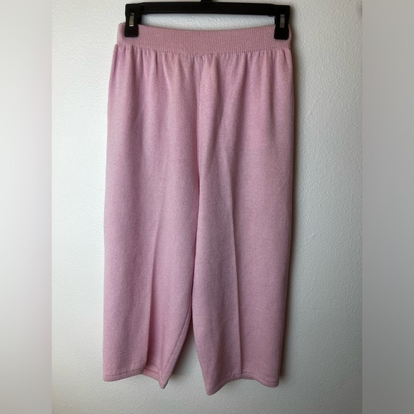 St John By Marie Grey High Waisted Pink Cropped Trousers Size 2 - Picture 4 of 5